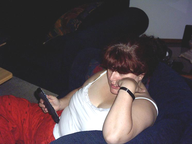 I'm home on leave & she's channel surfing!