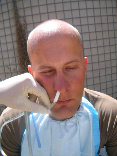 (I won't have to blow my nose for a month!)